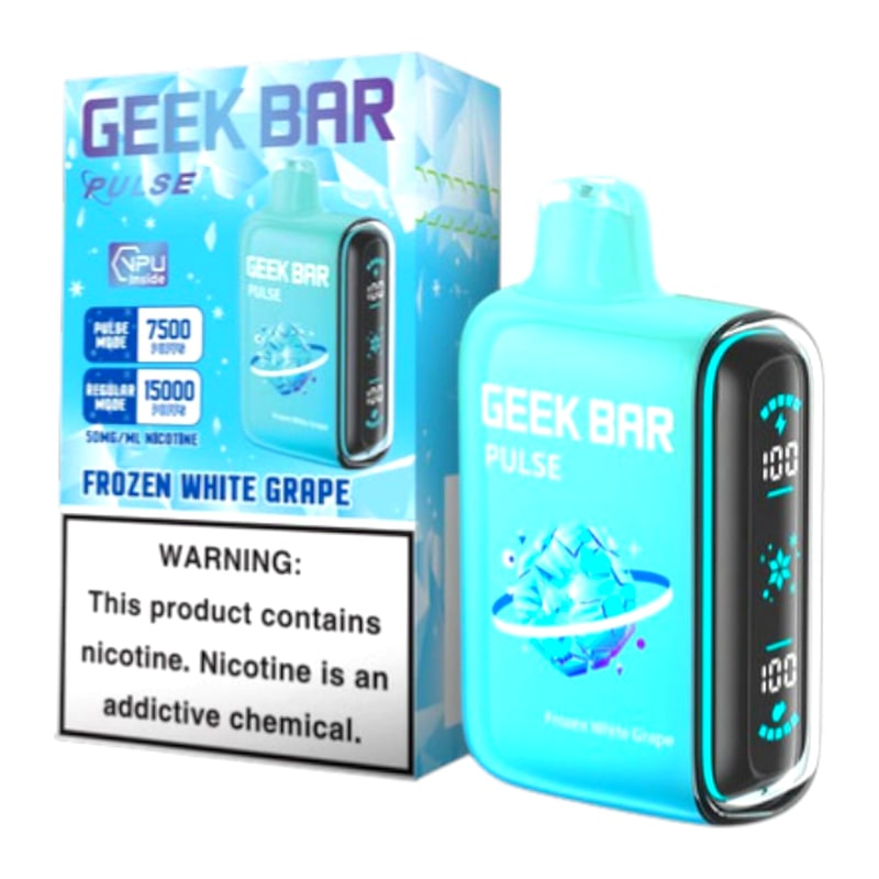 Geek Bar Pulse 15000 5ct Box-Frozen White Grape