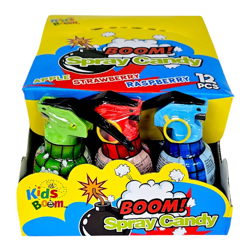 Kids Boom Boom Spray Candy 12ct Box