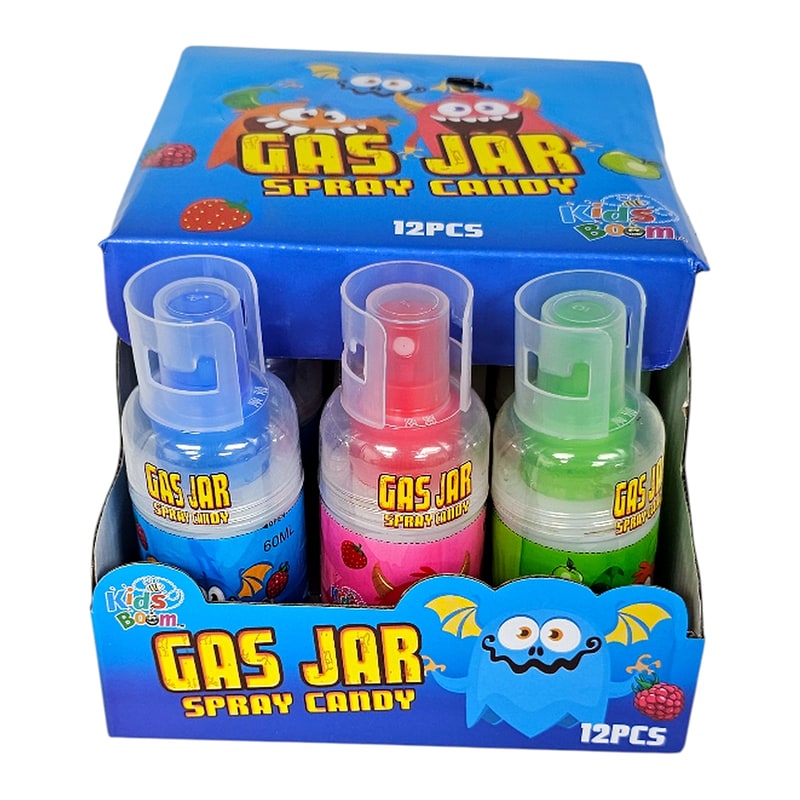 Kid Boom Gas Jar Spray Candy 12ct Box