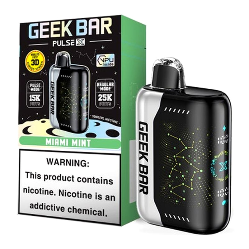 Geek Bar Pulse X 25000 5ct Box - Miami Mint