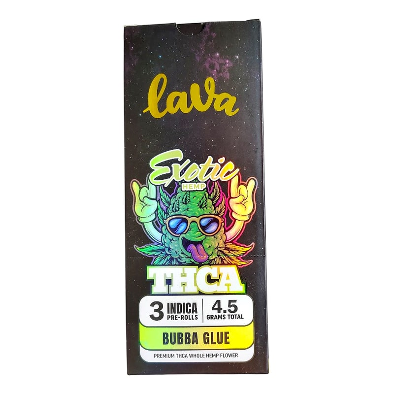 Lava Pre-Roll 4.5g 3ct 10pk Box-Indica-Bubba Glue