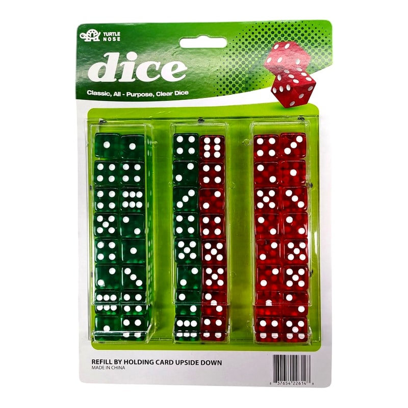 Dice Large Clear