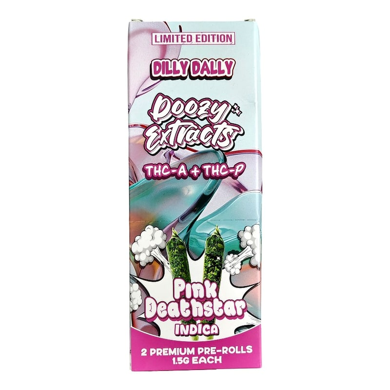 Doozy Extracts 3gm Pre-Rolls 6ct Box-Indica-Pink Deathstar