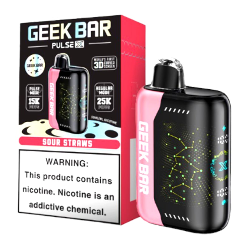 Geek Bar Pulse X 25000 5ct Box - Sour Straws