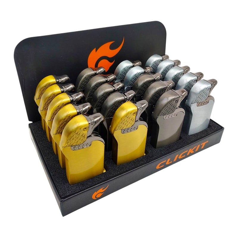 Click It Eagle Lid Torch Lighter with Light GH-7166