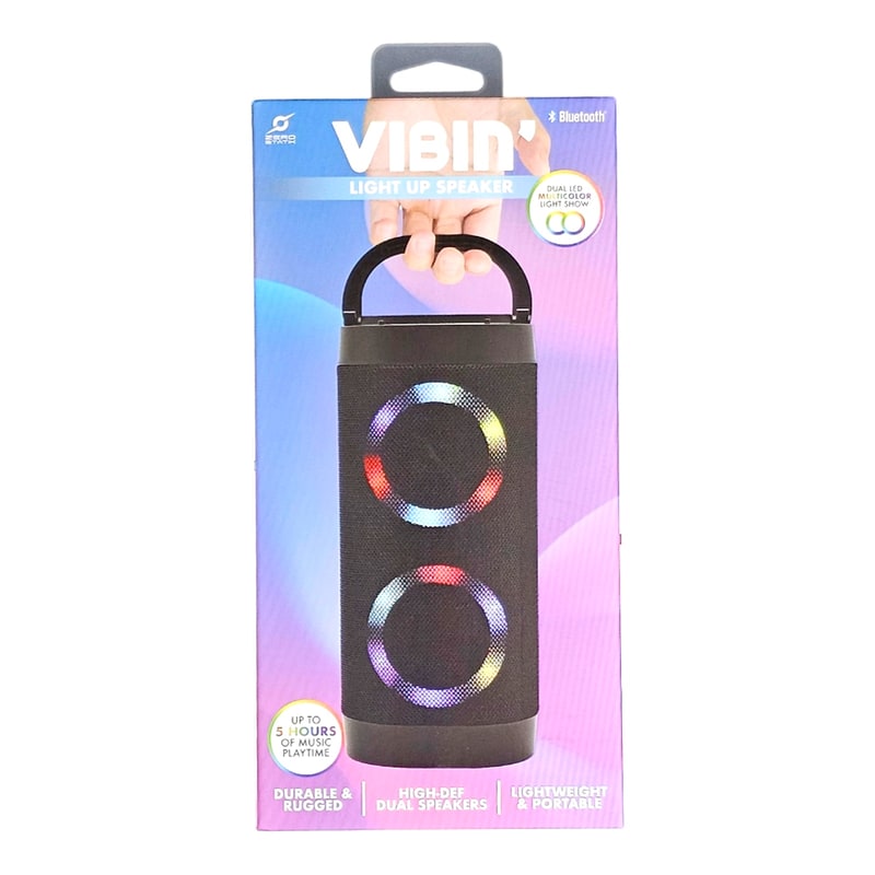 Vibin Light Up Speaker with Handle