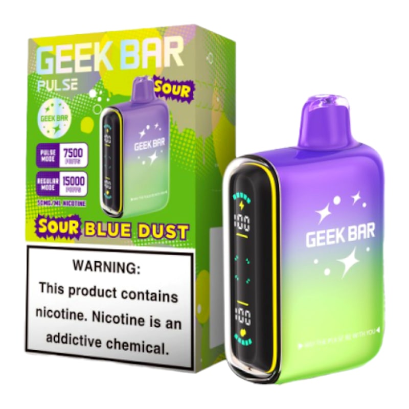 Geek Bar Pulse 15000 5ct Box-Sour Blue Dust