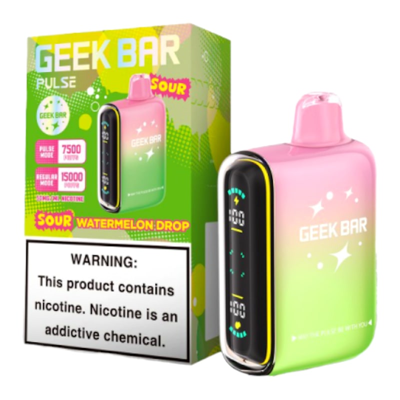 Geek Bar Pulse 15000 5ct Box-Sour Watermelon Drop