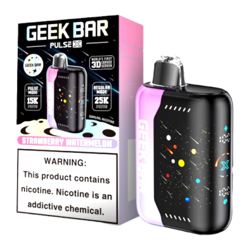 Geek Bar Pulse X 25000 5ct Box-Strawberry Watermelon