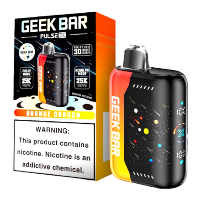 Geek Bar Pulse X 25000 5ct Box-Orange Dragon