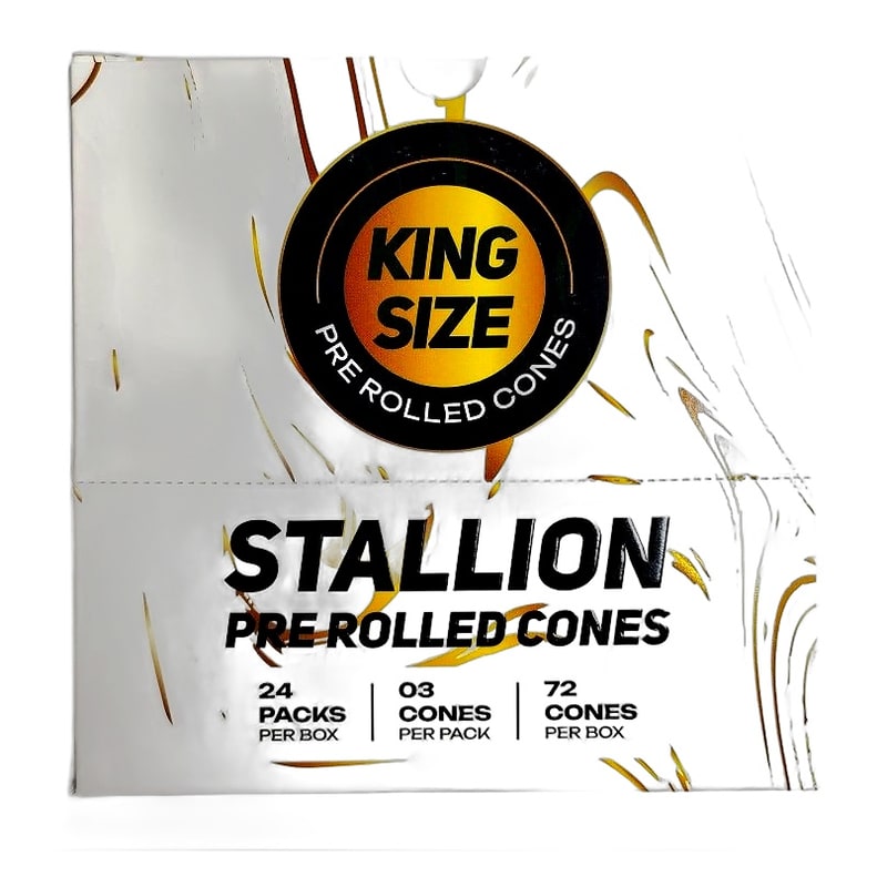 Stallion PreRolled Cones King Size 72ct Box