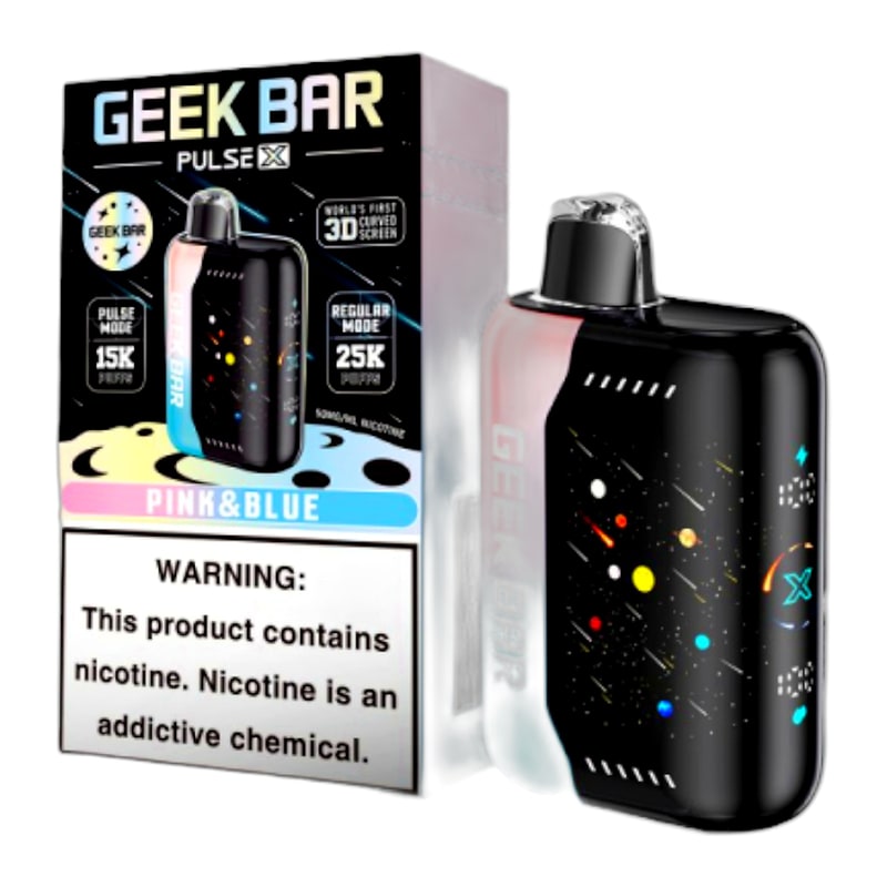 Geek Bar Pulse X 25000 5ct Box-Pink & Blue
