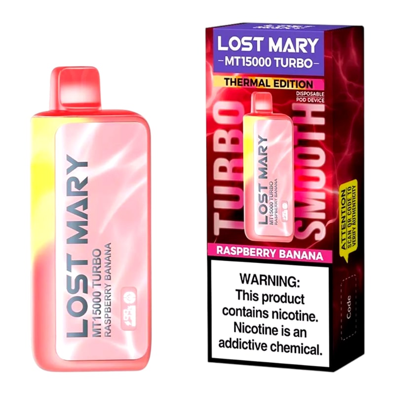 Lost Mary MT15000 Turbo 5ct Box-Raspberry Banana