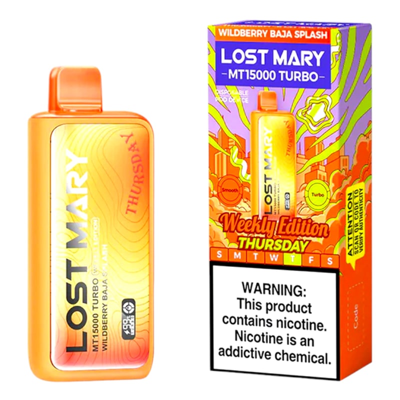 Lost Mary MT15000 Turbo 5ct Box-Wildberry Baja Splash