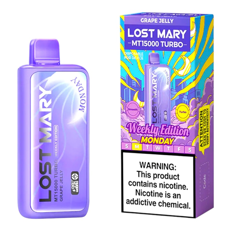 Lost Mary MT15000 Turbo 5ct Box-Grape Jelly
