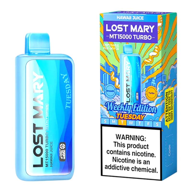 Lost Mary MT15000 Turbo 5ct Box-Hawaii Juice