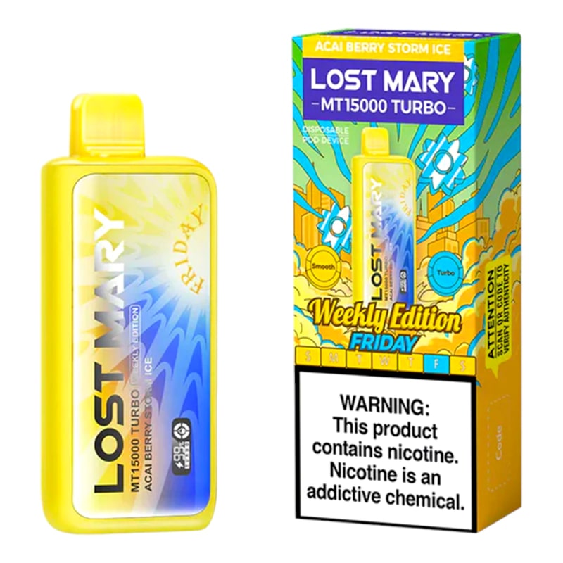 Lost Mary MT15000 Turbo 5ct Box-Acai Berry Storm Ice