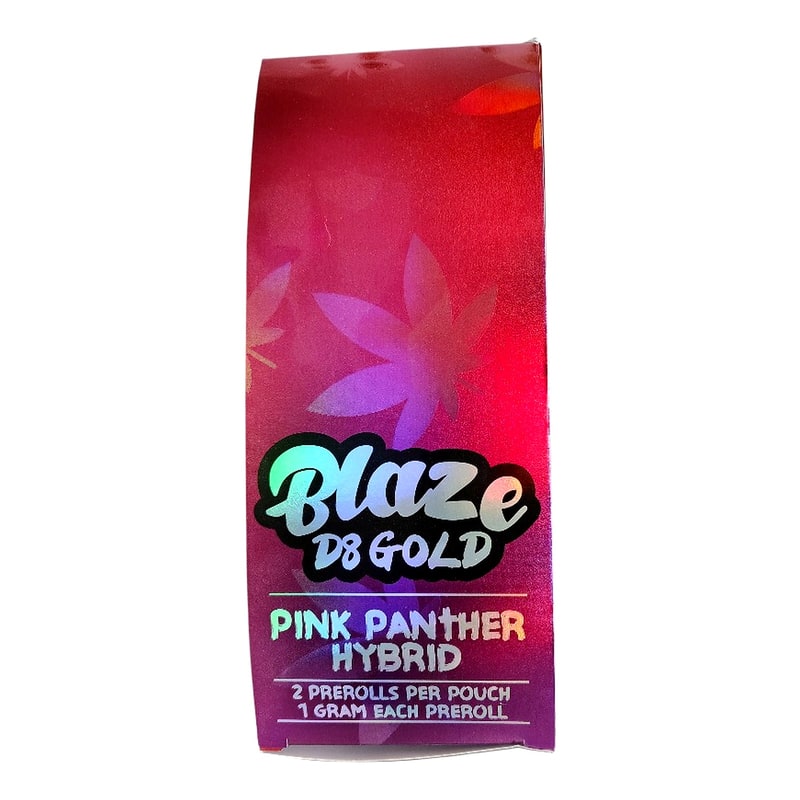 Blaze D8 Gold 2g 2pk 10ct Box-Hybrid-Pink Panther
