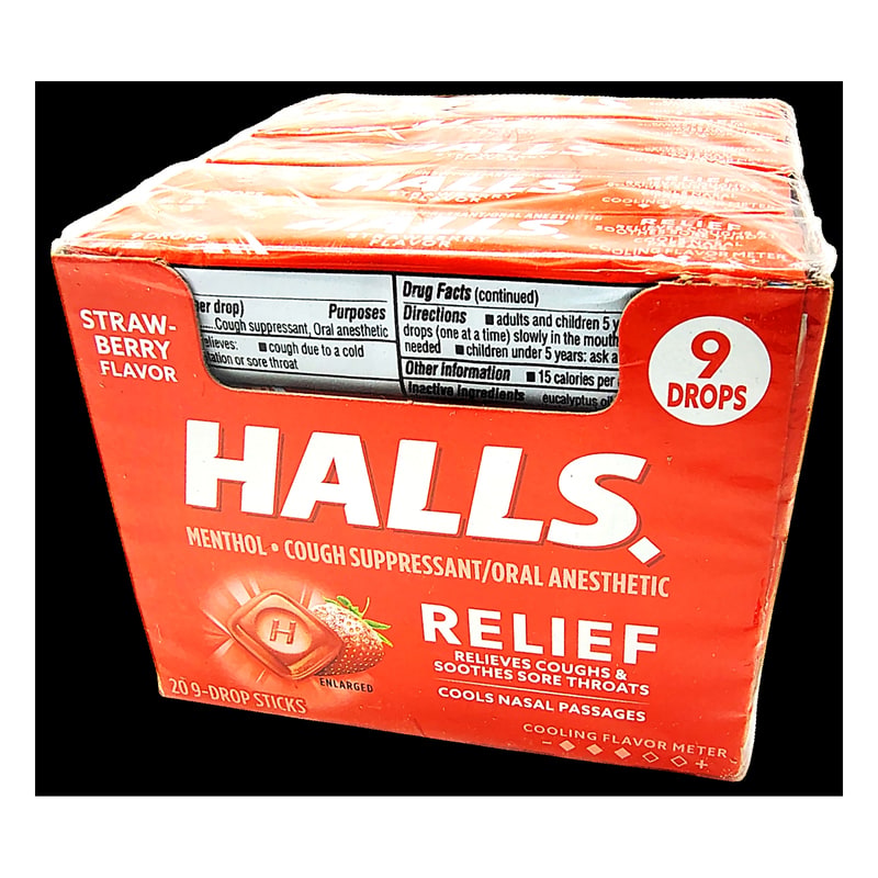 Halls 20ct Tray-Strawberry