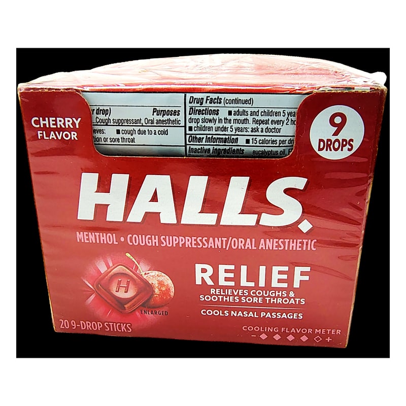 Halls 20ct Tray-Cherry