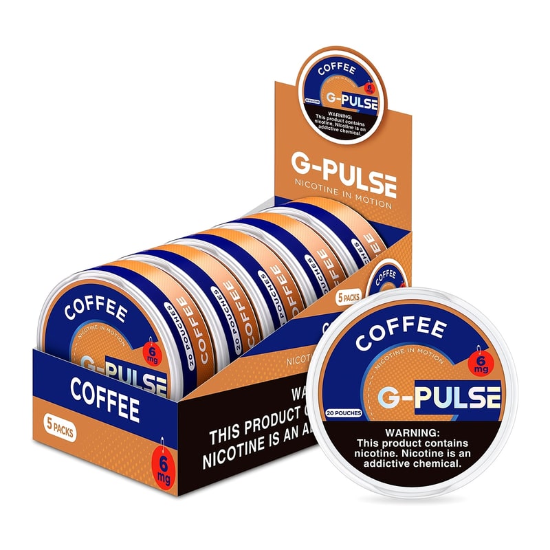G-Pulse Nicotine Pouches 6mg ct Box-Coffee