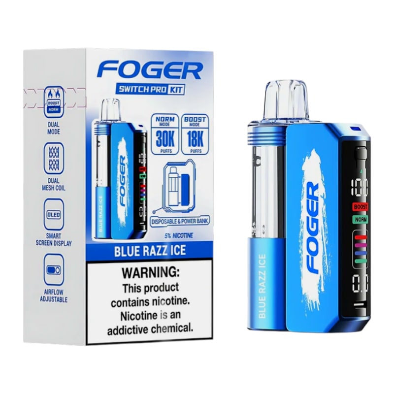 Foger Switch Pro 30K 5ct Box-Blue Razz Ice