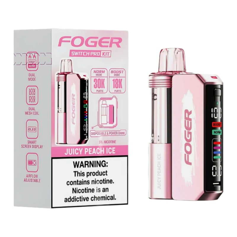 Foger Switch Pro 30K 5ct Box-Juicy Peach Ice
