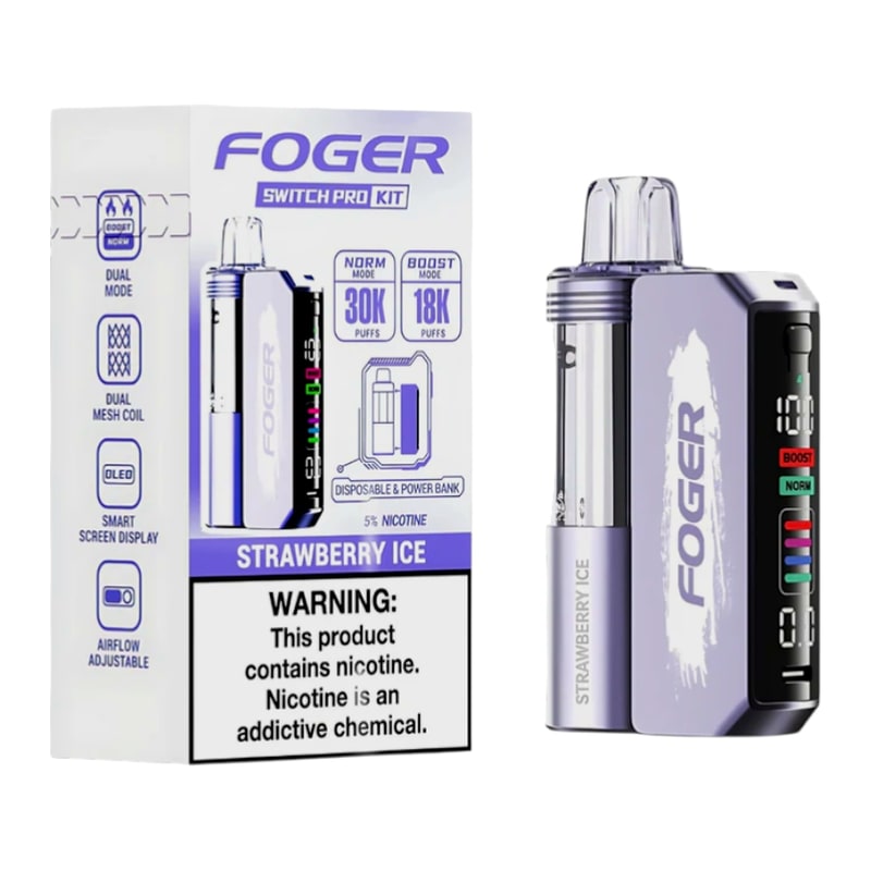 Foger Switch Pro 30K 5ct Box-Strawberry Ice