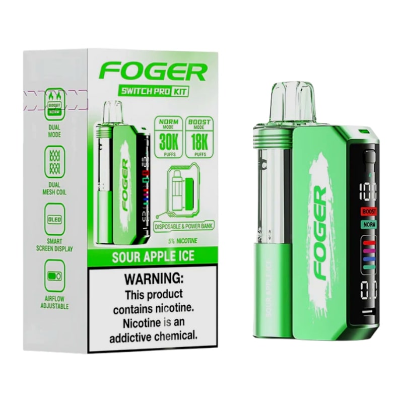 Foger Switch Pro 30K 5ct Box-Sour Apple Ice