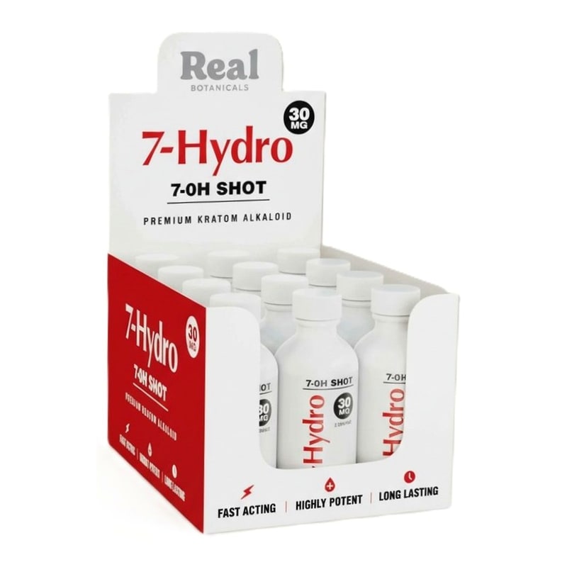 Real Botanicals 7-Hydro Shot 12ct Box (White Top)