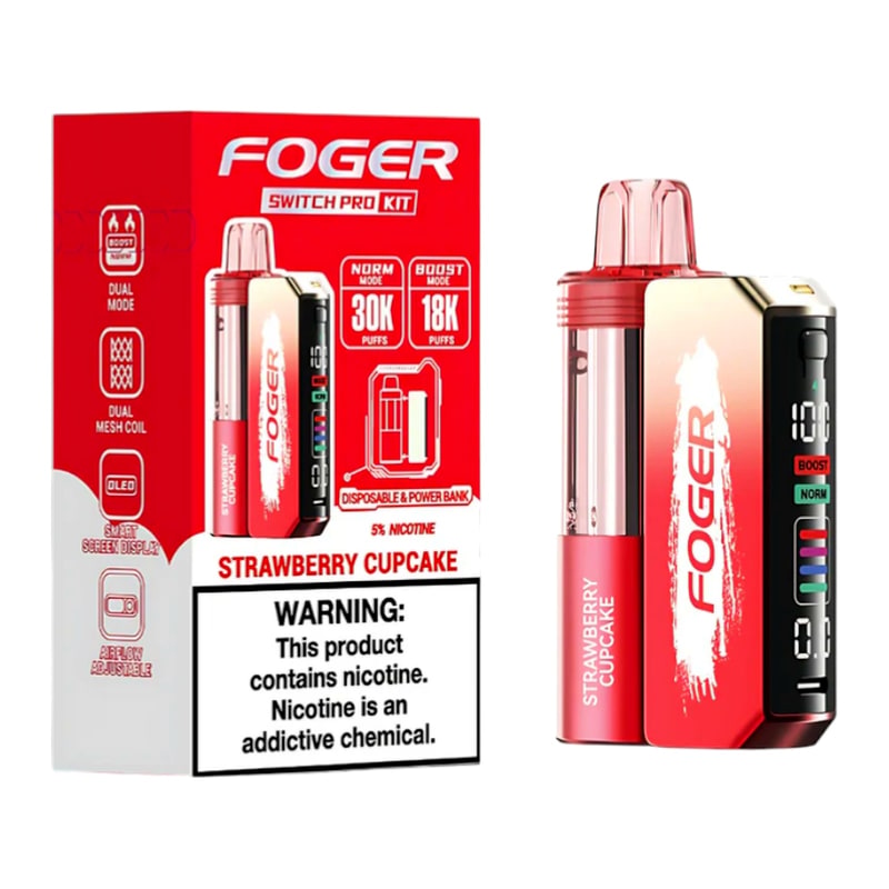 Foger Switch Pro 30K 5ct Box - Strawberry Cupcake