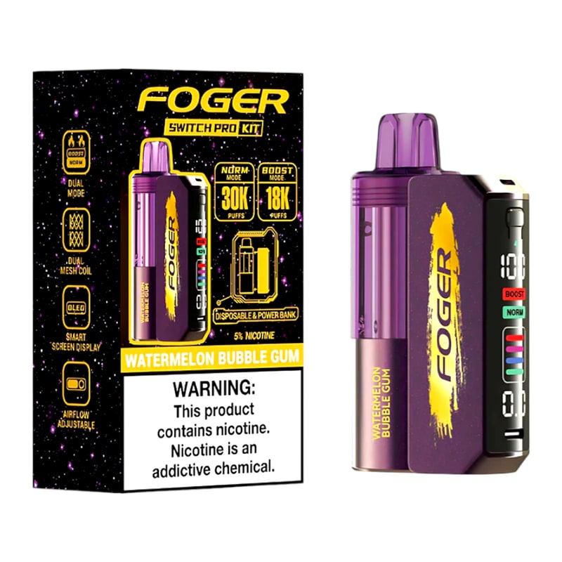 Foger Switch Pro 30K 5ct Box-Watermelon Bubble Gum