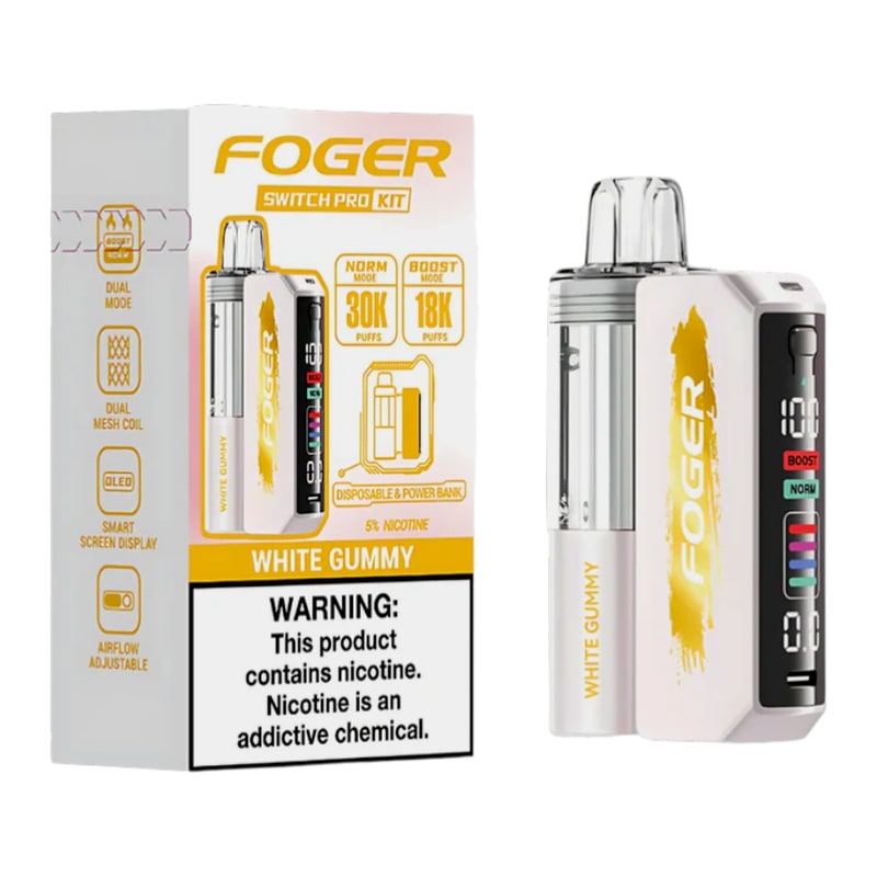 Foger Switch Pro 30K 5ct Box-White Gummy