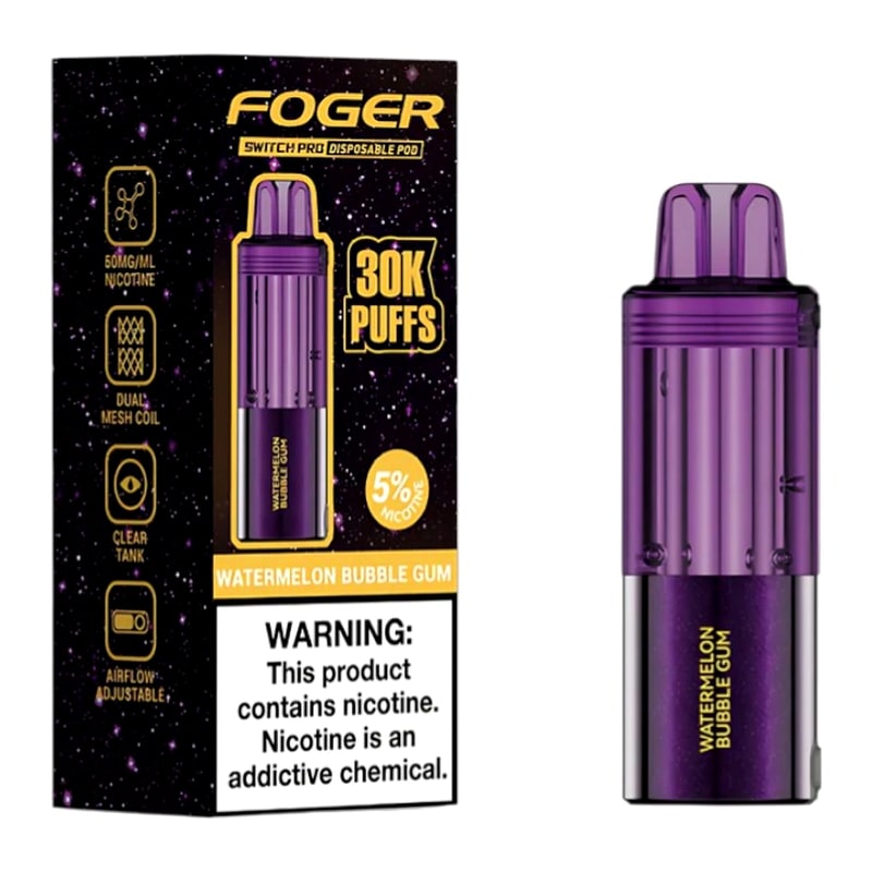 Foger Switch Pro POD 30K 5ct Box - Watermelon Bubble Gum