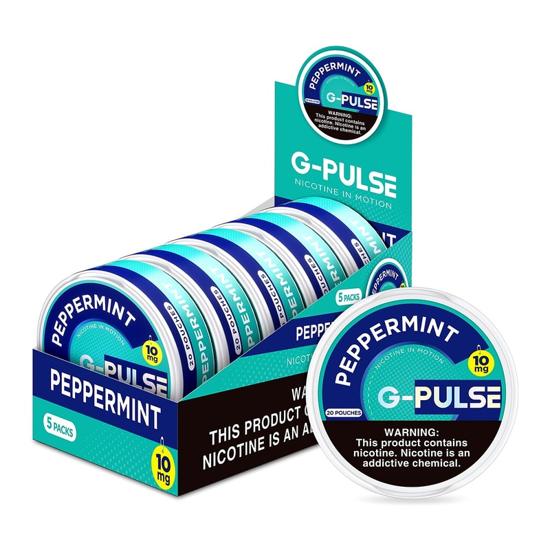 G-Pulse Nicotine Pouches 10mg 5ct-Peppermint