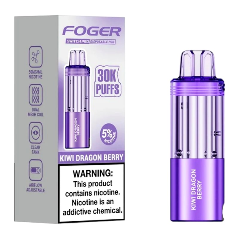 Foger Switch Pro POD 30K 5ct Box - Kiwi Dragon Berry