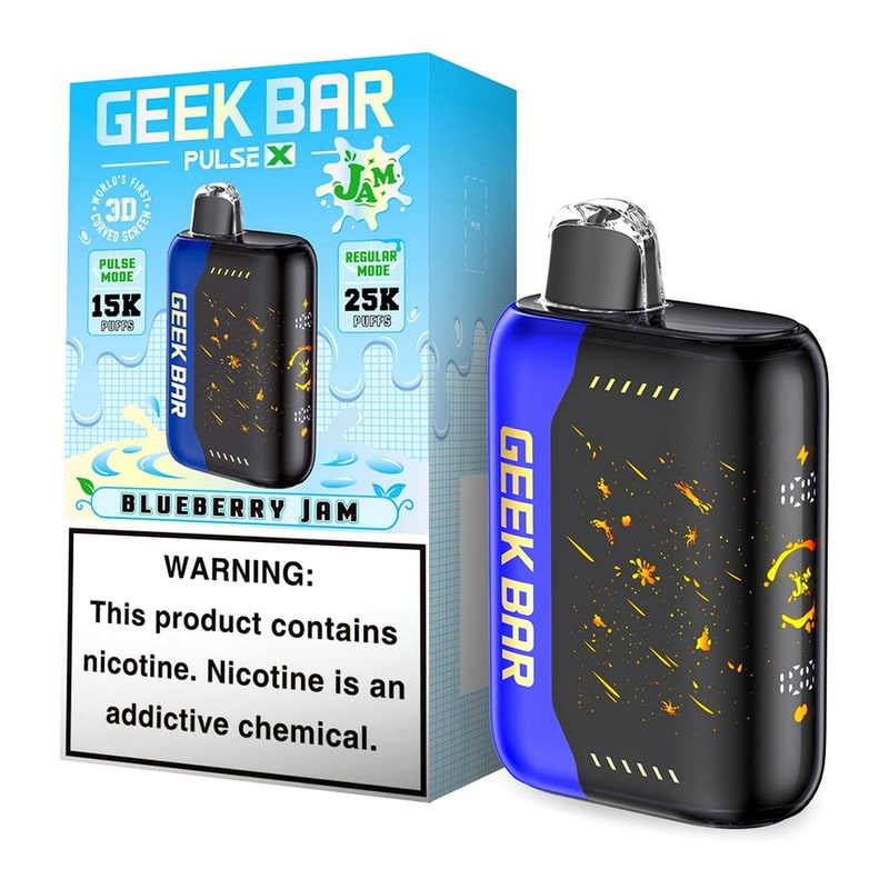 Geek Bar Pulse X 25000 5ct Box-Blueberry Jam