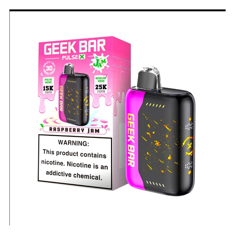 Geek Bar Pulse X 25000 5ct Box-Raspberry Jam