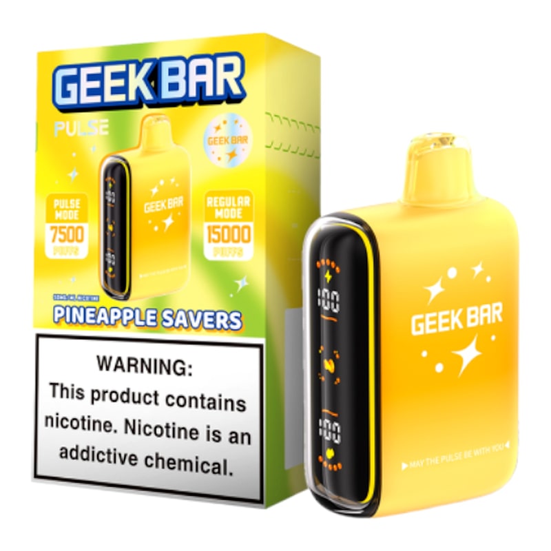 Geek Bar Pulse 15000 5ct Box-Pineapple Savers