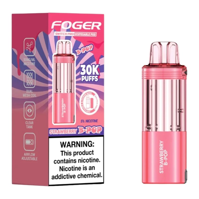 Foger Switch Pro POD 30K 5ct Box - Strawberry B - Pop