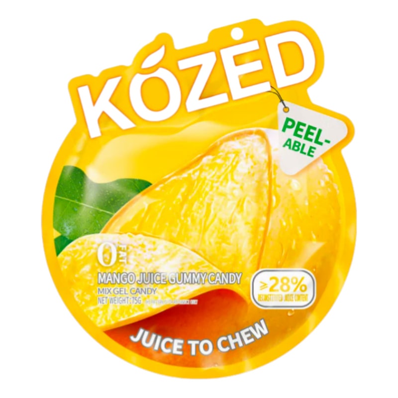 Kozed Peelable 3D Mix Gel Gummy Candy 75G-Mango
