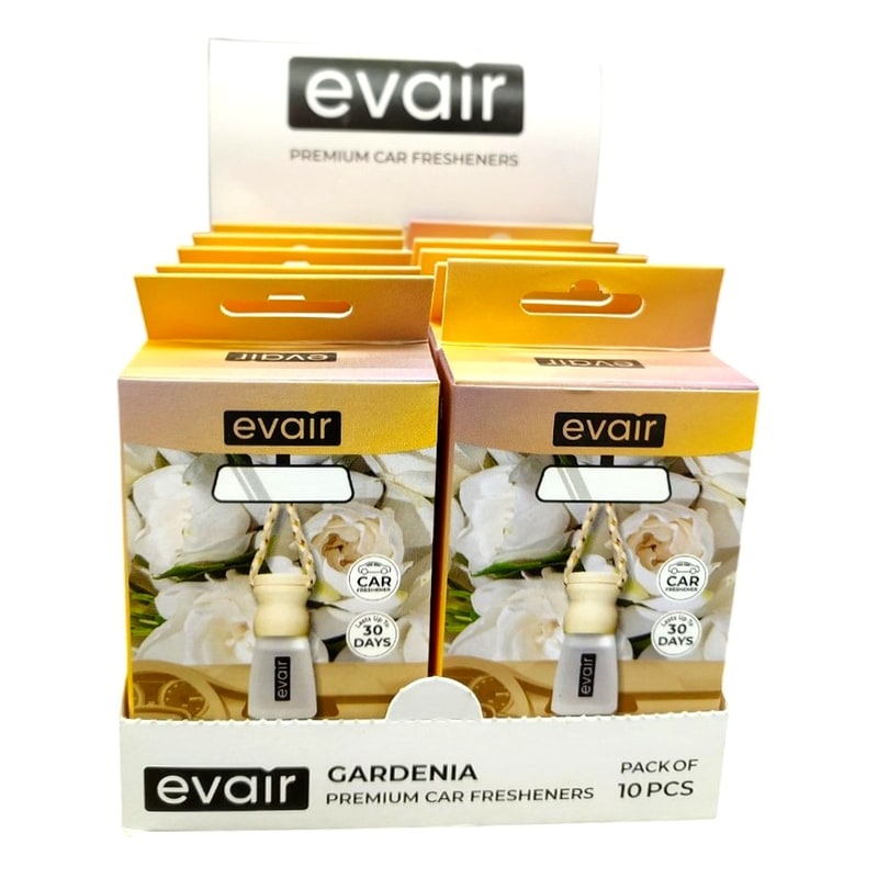 Evair Premium Car Freshners New 10ct - Gardenia