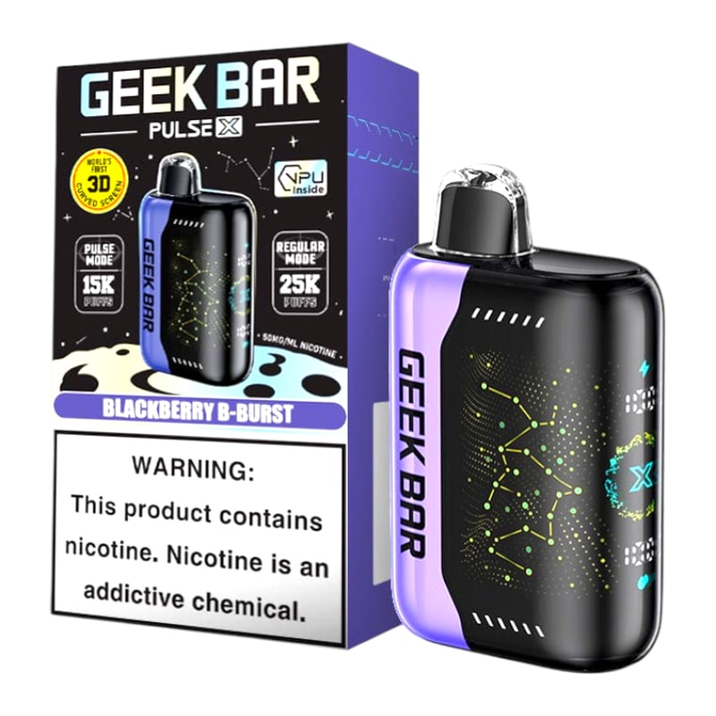 Geek Bar Pulse X 25000 5ct Box-Blackberry B-Burst