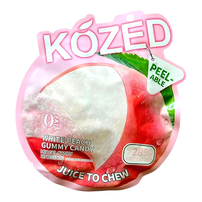Kozed Peelable 3D Mix Gel Gummy Candy 75G-White Peach