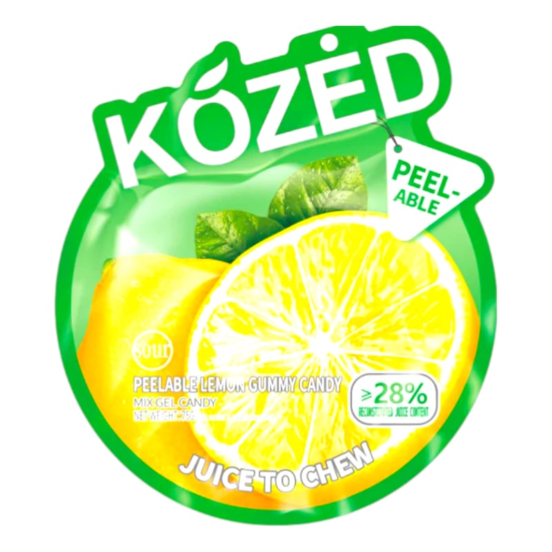 Kozed Peelable 3D Mix Gel Gummy Candy 75G-Lemon