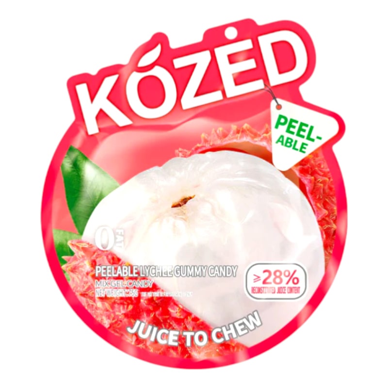 Kozed Peelable 3D Mix Gel Gummy Candy 75G-Lychee