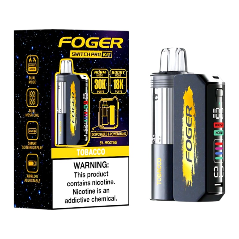 Foger Switch Pro 30K 5ct Box-Tobacco
