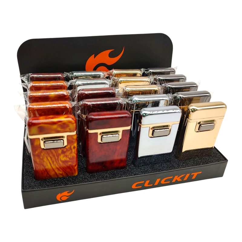 Click It Torch Flip Open & Flame Mix Color 20ct GH-9967