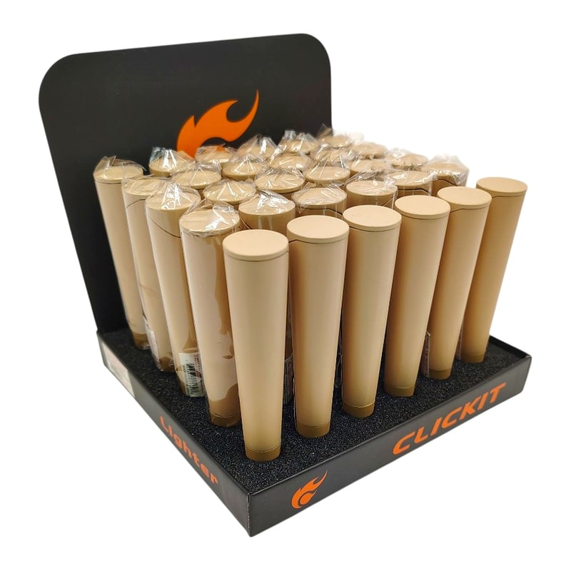 Click It Lighter Large Cigarette (Pre-Roll) Lighter 30ct GH-8762