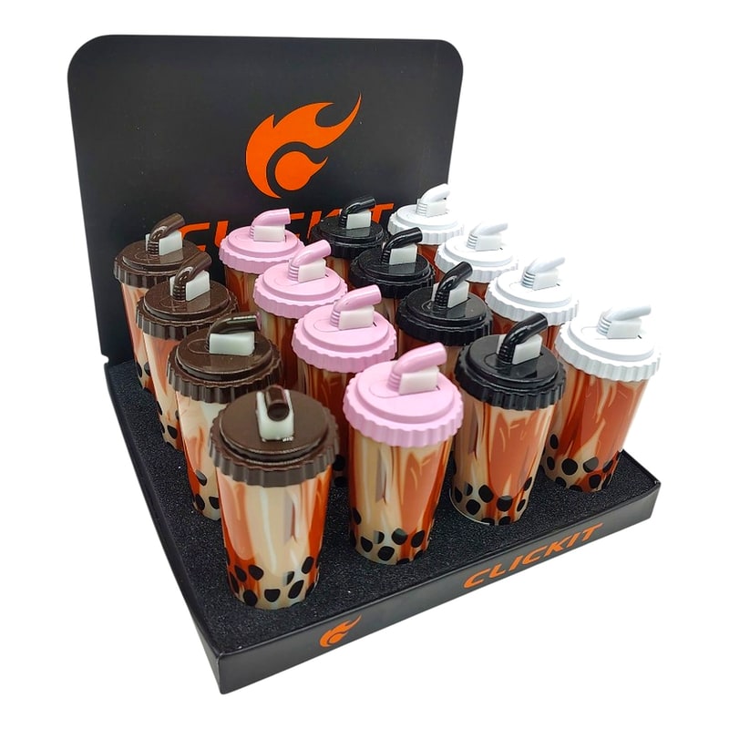 Click It Torch BOBA Tea Cup Troch 16ct GH-7253